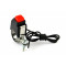 Bouton avertisseur Noir avec collier de Guidon Mobylette MBK Motob&eacute;cane Peugeot