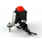 Bouton avertisseur Noir avec collier de Guidon Mobylette MBK Motobécane Peugeot