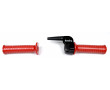 Pack Poign&eacute;e de Gaz Domino Peugeot 103 RCX SPX Origine Domino + Rev&ecirc;tements Rouge embout Carr&eacute;