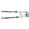 Fourche Peugeot 103 SP SPX RCX Clip Chromé / Grise Télescopique Type Origine