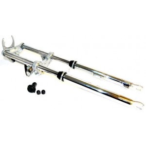 Fourche Peugeot 103 SP RCX Clip Racing T16 SLC SPX Phase 1 Chrom&eacute; / Grise Type Origine