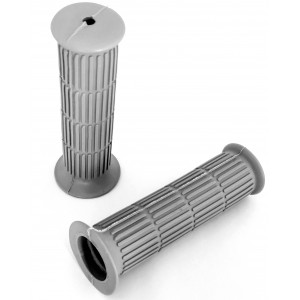 Rev&ecirc;tement de Poign&eacute;e Cyclo Sport Gris 125mm - MBK Peugeot Testi Motob&eacute;cane Moto Vintage (Paire)