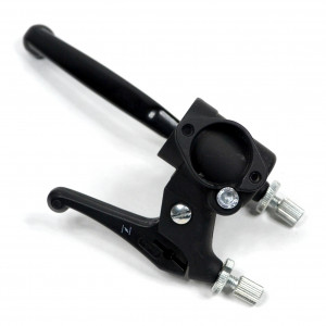 Poign&eacute;e / Levier de Frein Gauche Peugeot 103 RCX SPX Chrono SP3 + Starter Alu Noir Domino Origine