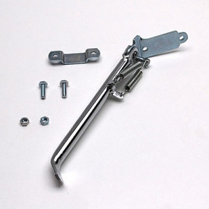 B&eacute;quille Lat&eacute;rale Lisse Peugeot 103 SPX RCX CLIP MVX Chrom&eacute; - Bras Carr&eacute; (Droite)