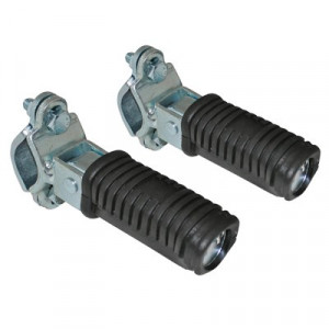 Repose Pied Universel Bras Rond Peugeot 103 SP MVL / MBK 51 Motob&eacute;cane - R&eacute;tractable (Paire)