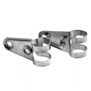 Patte de Fixation Support Phare Fourche &Oslash; 30 &agrave; 32 Zingu&eacute; - Paire