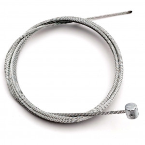 Cable de Frein / Embrayage Moto Cyclo Comp&eacute;tition - Boule 8x9 &Oslash; 2.0mm Lg 1.80m 49 Brins (Derbi/AM6/Peugot/MBK)