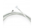 Cable de Frein / Embrayage Cyclo Mobylette Moto Ancienne - Boule Poire 6x8.5 - Lg. 1.80m &Oslash; 2.0mm (49 Brins)