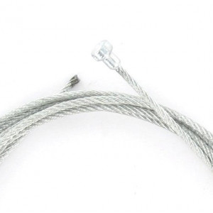 Cable de Frein / Embrayage Cyclo Mobylette Moto Ancienne - Boule Poire 6x8.5 - Lg. 1.80m &Oslash; 2.0mm (49 Brins)