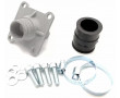 Pipe Polini &Oslash;21mm Courte Carter Polini MBK 51 / Peugeot 103 - Montage Souple - CBE (PHBG/CP)