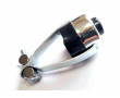 Bouton de contact Avertisseur Klaxon Acier Chrom&eacute; 22mm universel