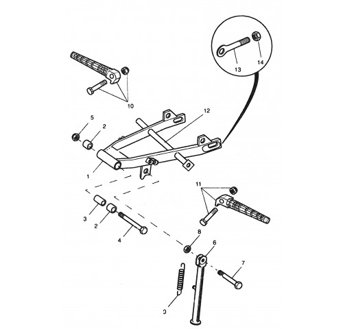 BRAS ARRIERE SUSPENSION