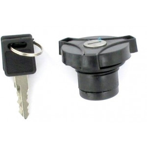 Bouchon R&eacute;servoir MBK 51 &agrave; Cl&eacute; Tricorne / Mobylette Motob&eacute;cane / Cady - &Oslash; 30mm &agrave; Visser (Antivol)