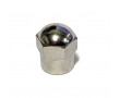 Bouchon de Valve Acier Chrome Hexagonal Universel Cyclo Scooter Moto (Unit&eacute;)