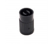 Bouchon de valve Noir Plastique Standart + D&eacute;monte Obus - Universel Auto Moto Cyclo V&eacute;lo