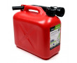 Jerrycan Bidon Essence Plastique Rouge Homologu&eacute; 5 Litres