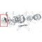 Flasque / Coupelle Cache variateur Peugeot 103 MVL SP Vogue Tole Chromé - OEM 48985