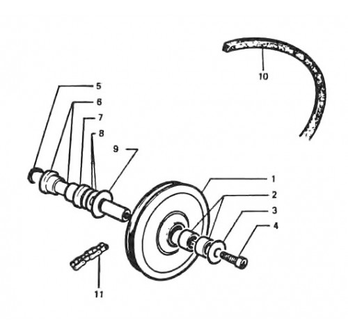 POULIE-REPOSE PIEDS