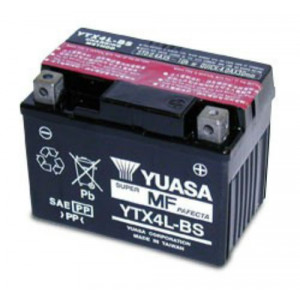 Batterie YTX4L-BS 12V - 3Ah Yuasa Gilera DNA ICE Runner XPower TZR Nitro 100 Ovetto 100 (lg114xl71xh86)