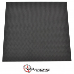 Feuille Clapet Carbone JDR Hi-Tech 0.33mm Racing Tressage &agrave; 45&deg; souple (100x100mm)