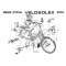 Affiche Nomenclature Partie Cycle Solex VeloSoleX 3800 - éclaté pièces détachées 400x300mm